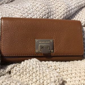 Michael Kors brown leather wallet